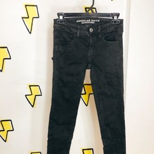 Dark Green Stretch American Eagle Jeans